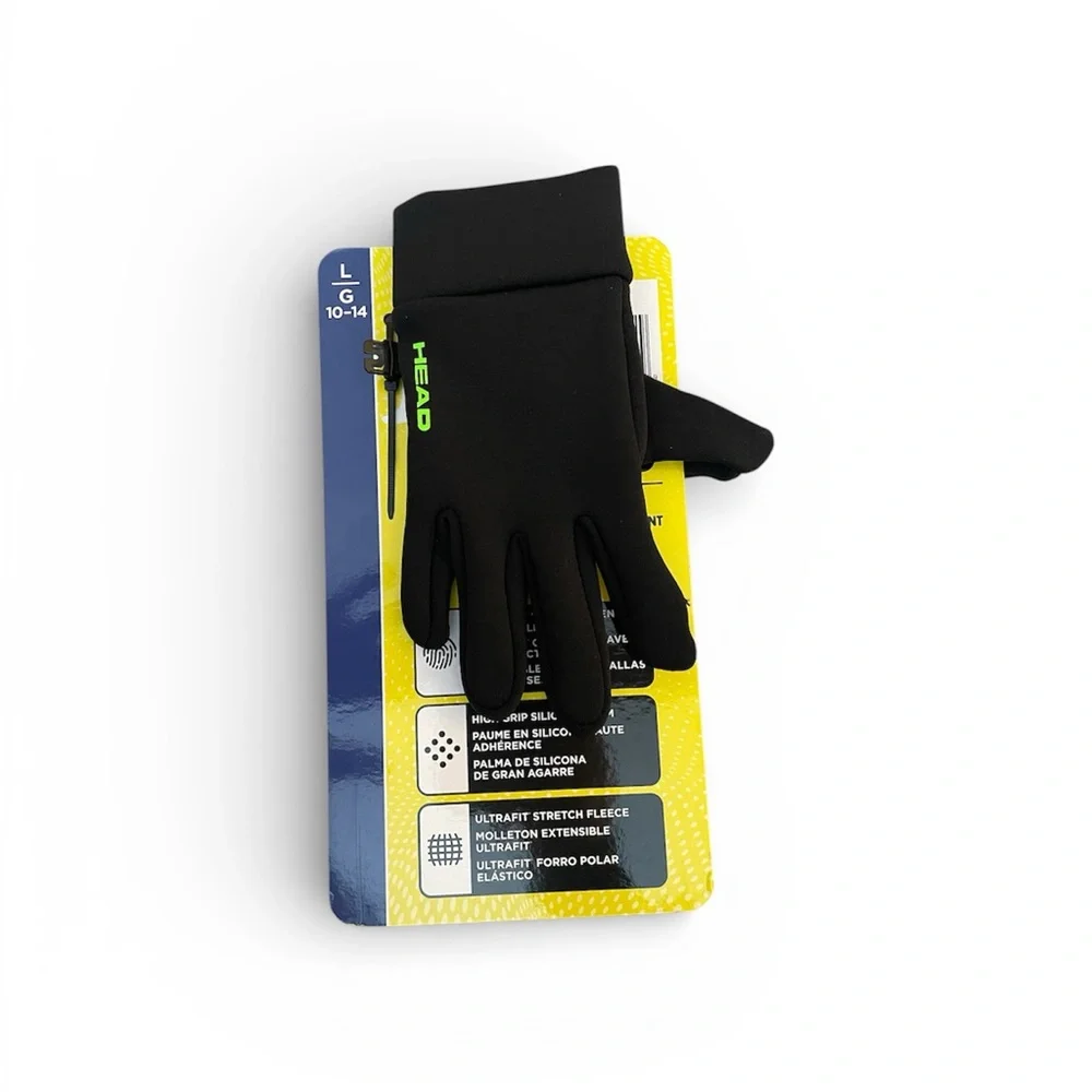 HEAD Kids’s Touchscreen Gloves Black Large 10-14